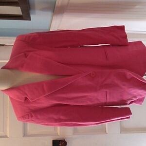 Vintage pink wool blend blazer jacket Cross Country Fashions 10
